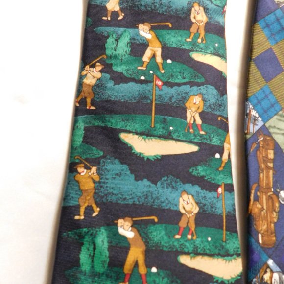 Ruff Hewn and Allyn Golf Theme Neck Ties - Picture 2 of 6